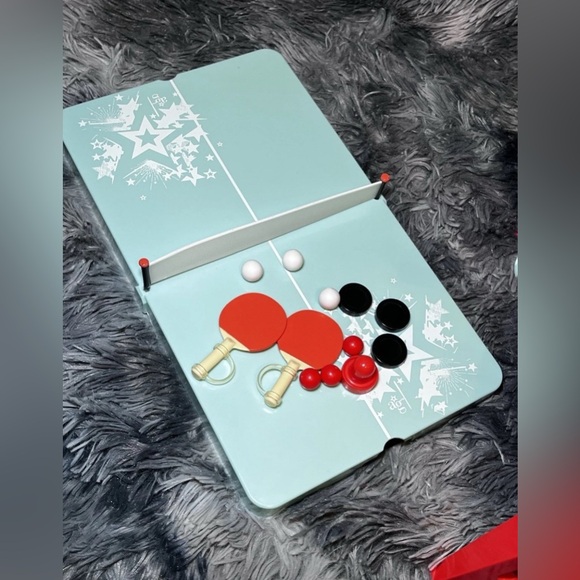 New American Girl Doll 3-in-1 Game Night Table Ping Pong Air Hockey Foosball NLA - Picture 5 of 10